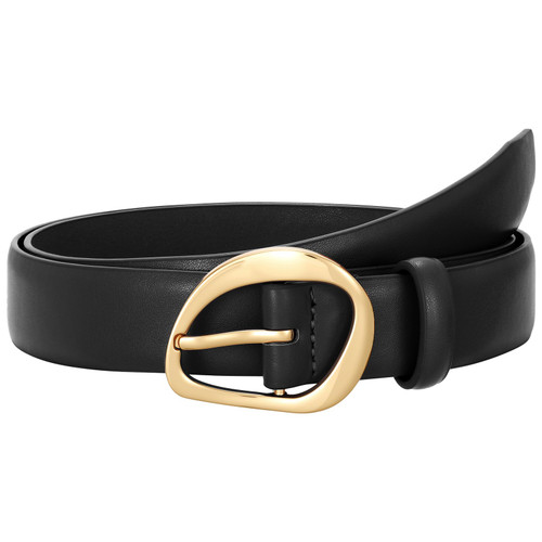 Jeans Pants, Fashion Dress Waist Belt with Gold Buckle