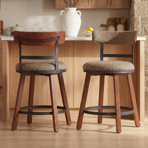 Modern Bar Stools Set of 2, 26"
