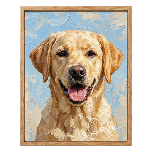 CALLIE Custom Oil Painting Pet Portrait Wall Art