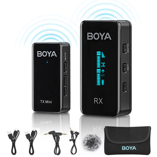 Wireless Lavalier Microphone System, BY-XM6-S1 Mini Ultra-Compact Wireless Lapel