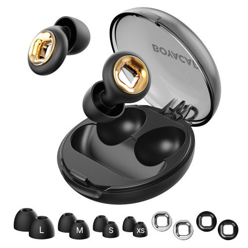 45dB Reusable Earplugs for Noise Reduction, Hearing Protection Ear Plugs with 8 Ear Tips