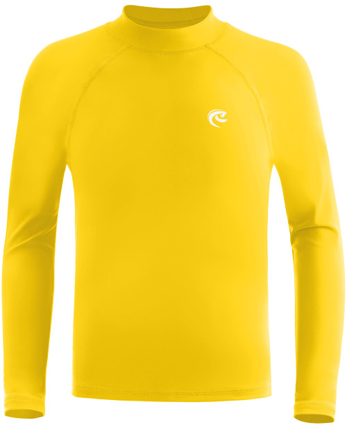 Boys' Long Sleeve Rash Guard, UPF 50+ Swim Shirt Toddler Kids