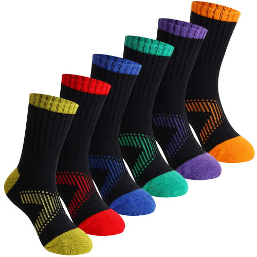 Cushioned Cotton Sport Running Breathable Socks 6 Pairs