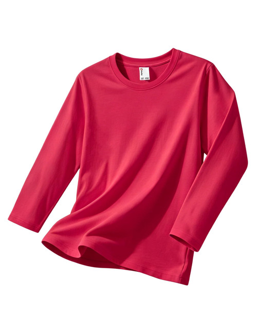 PATPAT Boys Long Sleeve Shirts Cotton Solid Crew Neck