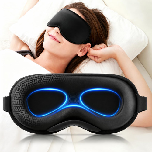 Weighted Eye Mask for Sleep, 3D Blackout Sleep