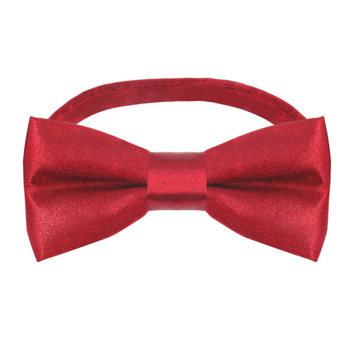 Luckyvestir Boys Bow Tie Pre-Tied Adjustable Kids Bow Ties Solid Color