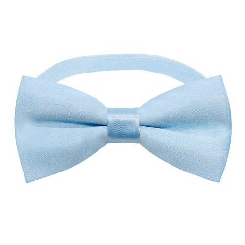 Boys Bow Tie Pre-Tied Adjustable Kids Bow Ties Solid Color Toddler
