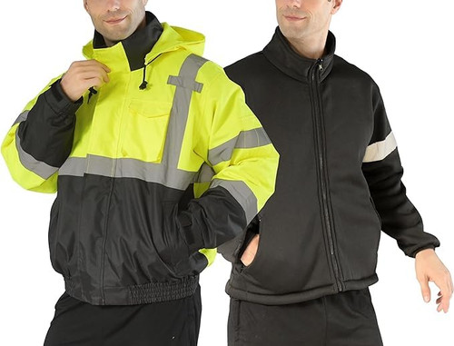 Safety Rain Coat with Zipper Sweater, Construction