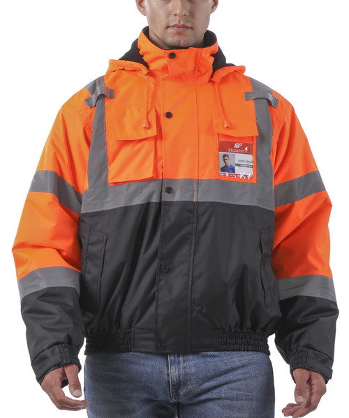 ackets Waterproof with Pockets and Zipper, Black Bottom, Class 3