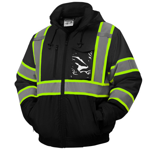 Jackets Waterproof with Pockets and Zipper, Black Bottom, Class 3