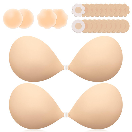 Invisible Sticky Bra Push Up, Reusable Adhesive Bra