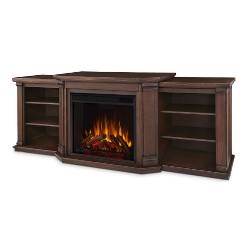 Real Flame Valmont 74" Electric Fireplace TV Stand for TVs up to 70 inches for Living Room and Bedroom, Remote Control