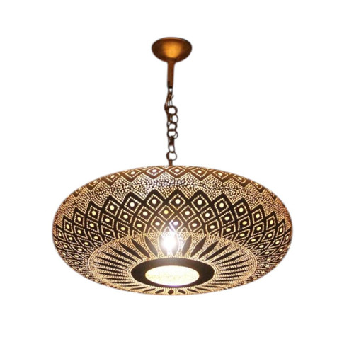 Brass Ceiling Lamp, Simple Moroccan Pendant Chandelier - Moroccan Pendant