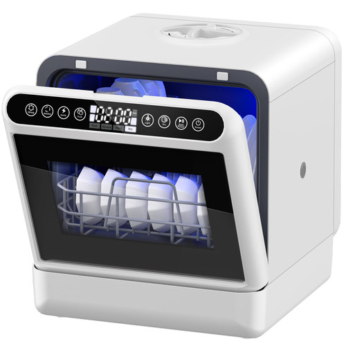 Countertop Dishwasher, Portable Dishwasher with 5L Built-in Water Tank