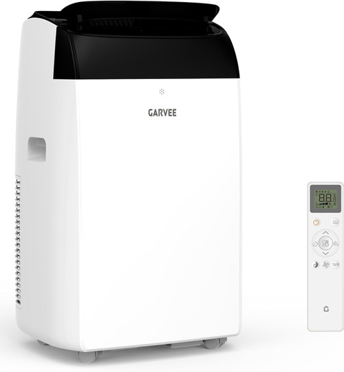 Garvee 14,000 BTU AC Unit, 3-in-1 Portable Air Conditioner | with Cooling, Dehumidifier & Fan for Rooms up to 750 sq.ft, Remote Control