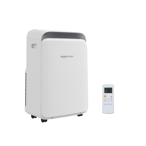 Amazon Basics 3-In-1 Portable Air Conditioner with Follow Me Remote, Timer, Sleep Mode, Auto Swing, Dehumidifier