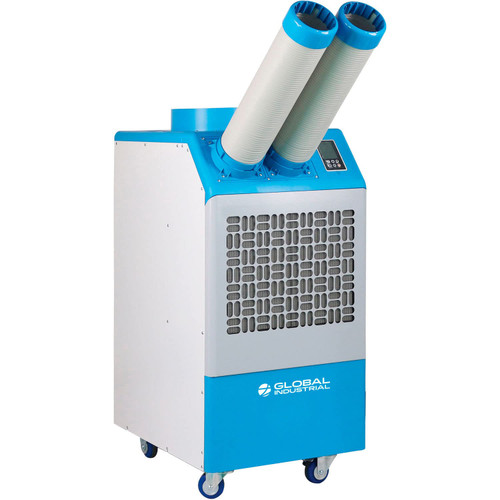 Global Industrial Portable Air Conditioner with HEPA Filtration, 1.1 Ton | 115V, 13200 BTU, Cooling for Rooms up to 355 Sq. Ft