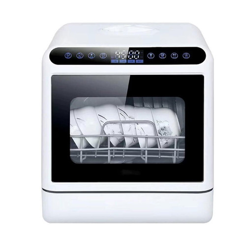 Portable Countertop Dishwasher with 5L Built-In Water Tank — No Hookup Mini Tabletop Washer