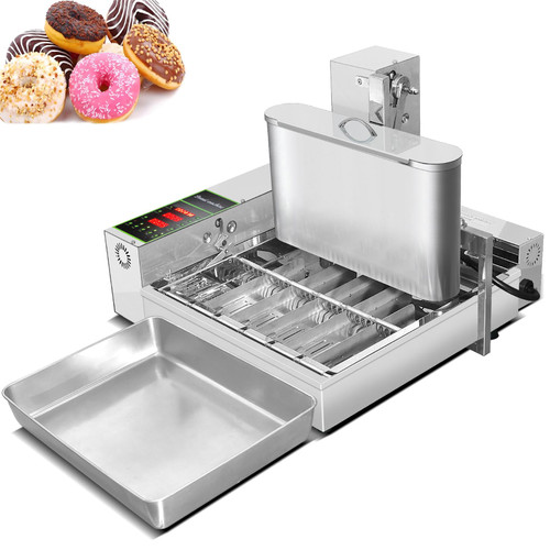 6 Rows Automatic Mini Donut Maker Machine | Frying Donuts Maker