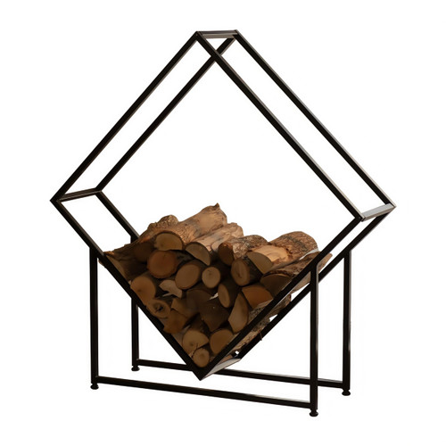 Firewood Rack Outdoor & Indoor, Heavy Duty Steel Log Rack for Firewood