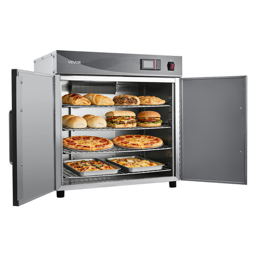 Electric Hot Box Food Warmer, 4-Tier Commercial Warming Cabinet with Water Tray