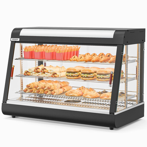 3-Tier Electric Food Warmer Commercial Countertop w/LED Lighting