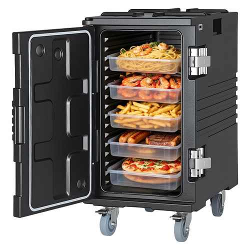 127 Qt Non-Electrical Food Warmer, with Swivel Wheel & 304 Stainless Steel