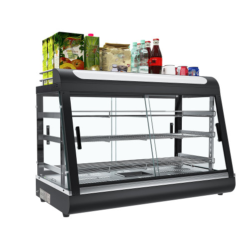3-Tier Food Warmer Display w/tri-Color Lighting, w/Thermometer