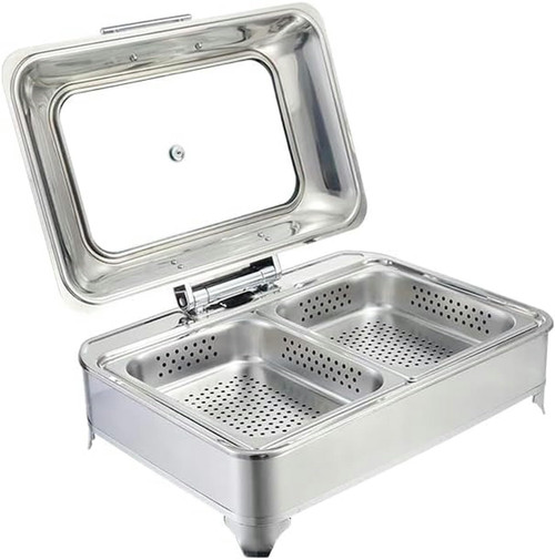 Buffet Server,Food Warmer Tray, Adjustable Temperature, Portable Chafing Dish