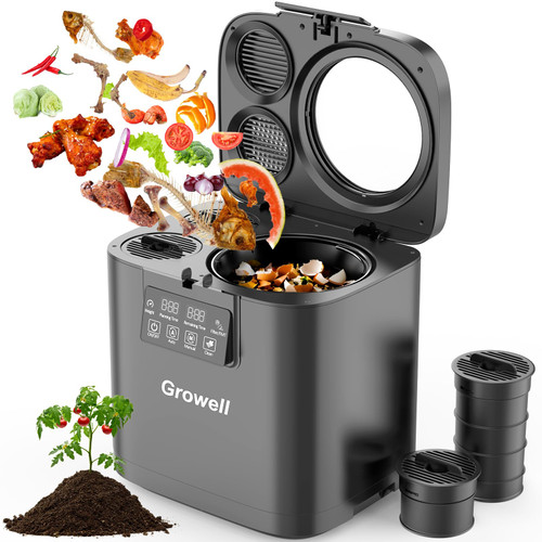 Electric Composter for Kitchen, 4L Odorless Countertop Compost Bin