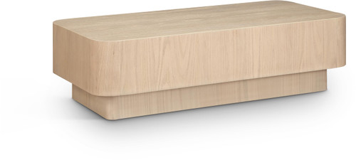 Meridian Furniture 99039Natural-C Oakmont Collection Art Deco Coffee Table with Rich Natural Finish