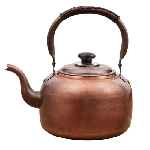 Premium Rustic Copper Tea Kettle for Stove Top