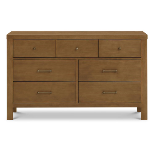 NAMESAKE Nantucket 7-Drawer Wide Assembled Dresser (56") in Natural Walnut, Greenguard Gold Certified
