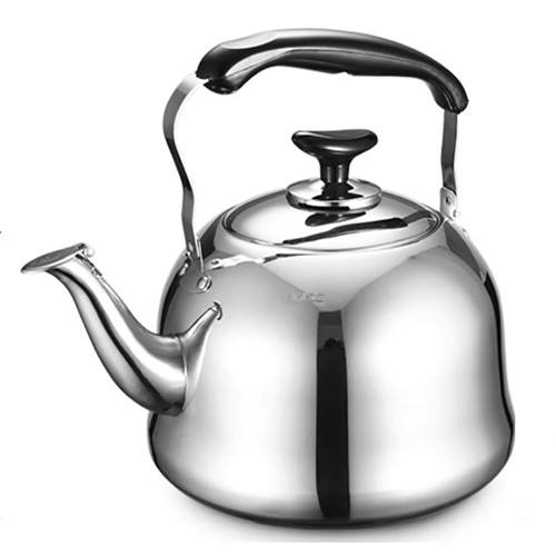 Stove Top Whistling Stainless Steel Tea Kettle with Cool Touch Ergonomic