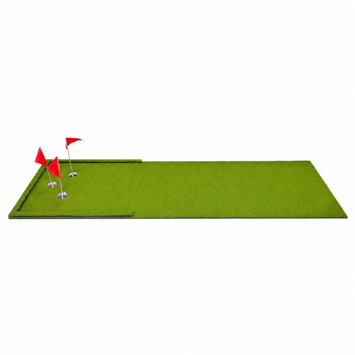 Yunmeryker Golf Putting Mat Indoor Outdoor 90x300cm with Flag