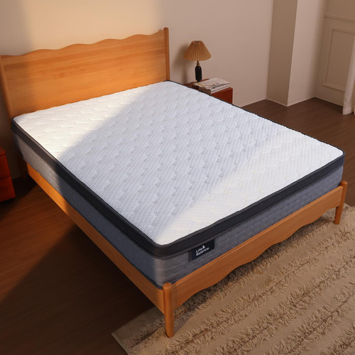 Queen Hybrid Mattress 12 Inch,Made in USA,Hypoallergenic Fabric,Cooling Gel Memory foam, Pocket Coils&Strong Edge Support