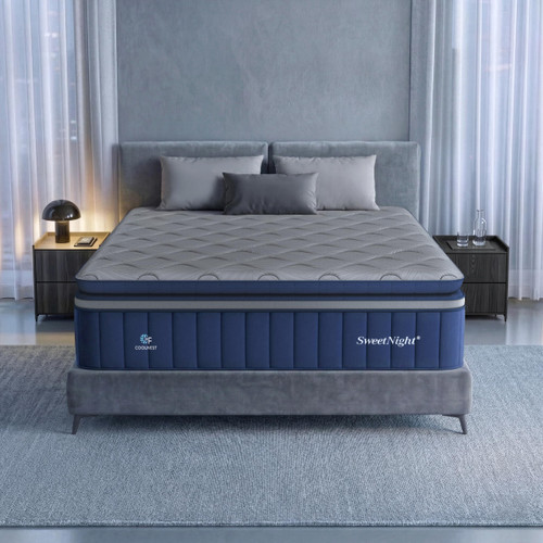 Sweetnight CoolNest Hybrid Cali King Mattress 14 Inch, Cooling Pillow Top | Cool Night Sleep for Hot Sleeper