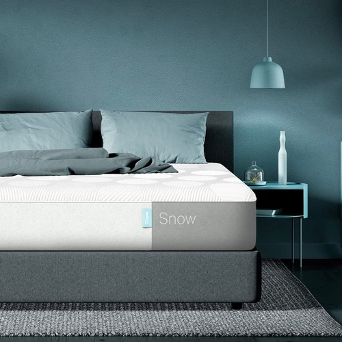 Casper Sleep Snow Mattress, Queen Medium Firm Memory Foam Mattress w/ HeatDelete Cooling Bands