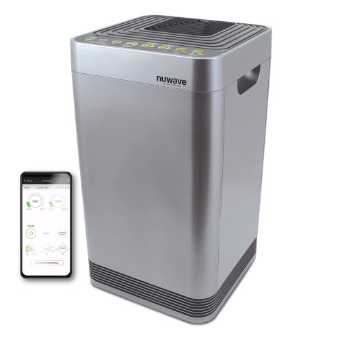 Nuwave Smart Air Purifier, Includes 8 Additional HEPA/Carbon Combo Filters | Auto Function Monitors Air Quality & Adjusts