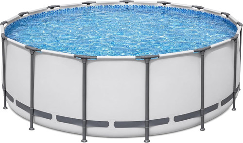 12ft × 48in Above Ground Pool Set with Filter Pump | Metal Frame Pool, Corrosion-Resistant Steel, Puncture-Resistant Liner