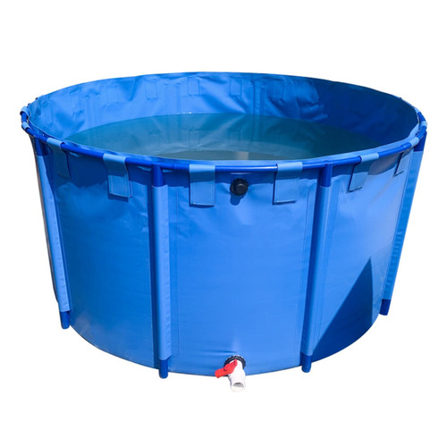 10FT Round Frame Plastic Pool for Kids, Adults, Dogs - Above Ground Blue Swimming Pool, Large Outdoor