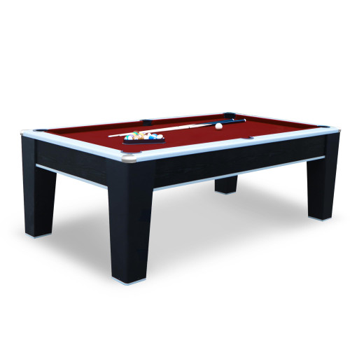 Hathaway Mirage 7.5ft Pool Table for Game Room – Billiard Table with Poly-Coated Non-Slate Playfield, Drop Pockets & Leg Levelers