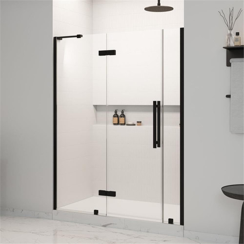 Pemberly Row Frameless Pivot Shower Door, 60"W x 72"H, 8mm