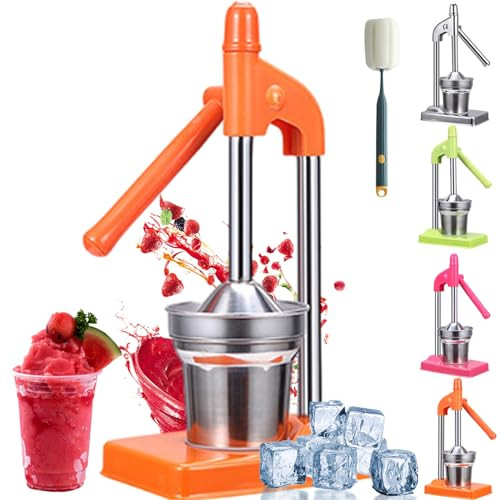 Hand Press Juicer, Professional Stainless Steel Manual Citrus Juicer