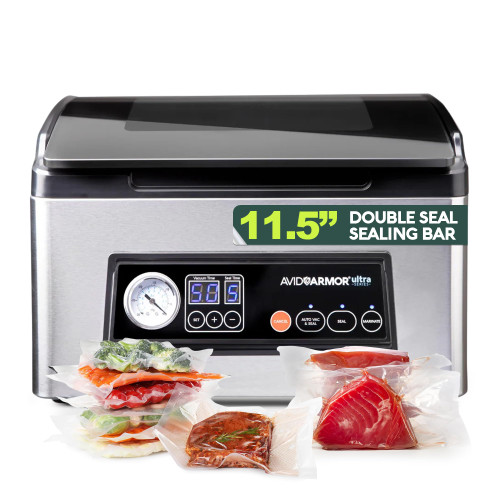 Sealer Machine for Foods, Soups & Liquids | Premium Vacuum Food Sealer w/Glass Lid