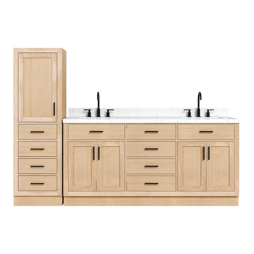 Double Bath Vanity and Carrara Marble Top