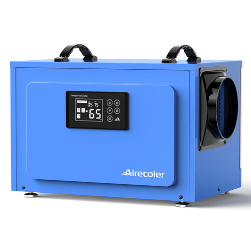 125 Pints Commercial Dehumidifier for Crawl Space & Basement Industrial Grade Water Damage Restoration, Drain Hose