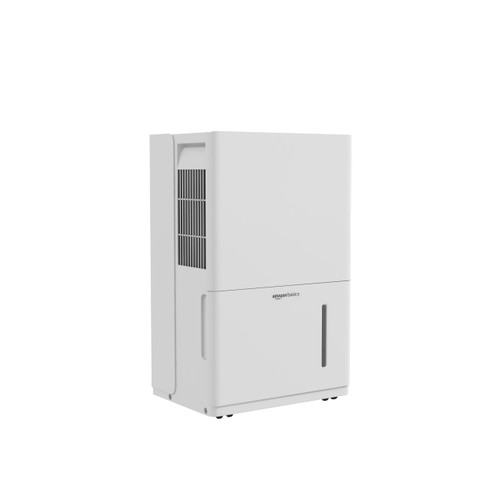 Amazon Basics 50-Pint Large Dehumidifier with Pump, New Energy Star Certified, Humidity Control