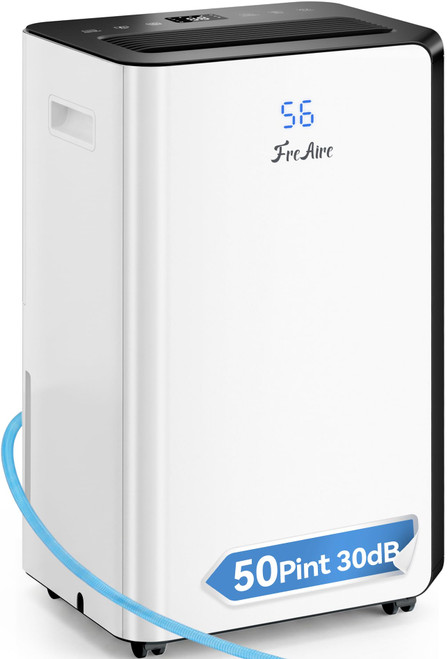 FreAire 54Pint Quiet Dehumidifier for 4500Sq.Ft