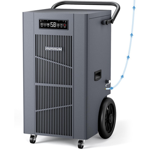 Commercial Grade Dehumidifier for Basement,24H Timer,9000 sqft Large Spaces for Industrial,40Gallon/Day,Auto Defrost
